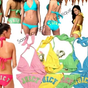 🆕⭐Aqua blue Juicy couture bikini bottom only!